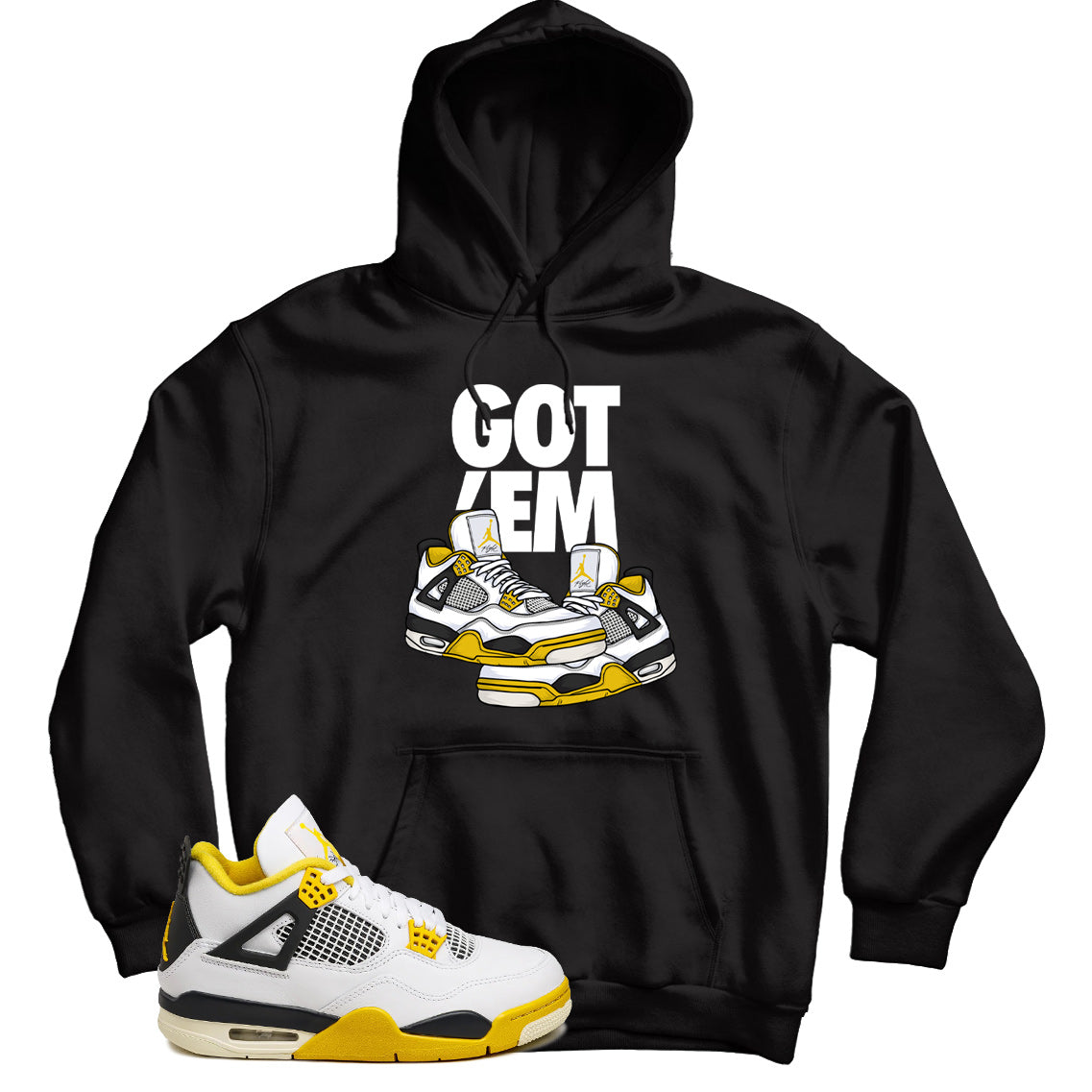 Jordan 4 Vivid Sulfur hoodie