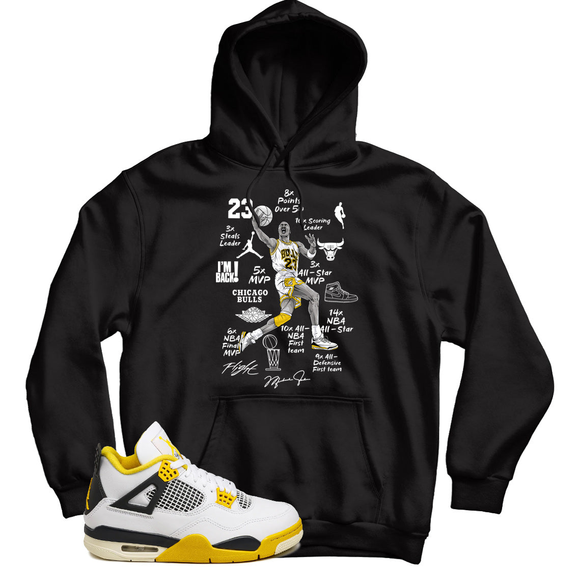 Jordan 4 Vivid Sulfur hoodie