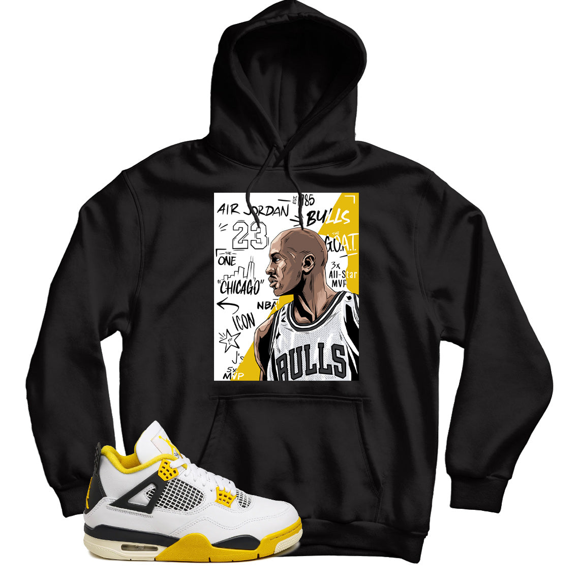 Jordan 4 Vivid Sulfur hoodie