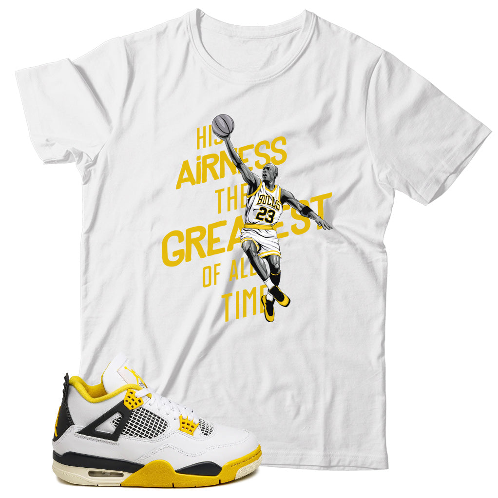 Jordan 4 Vivid Sulfur shirt