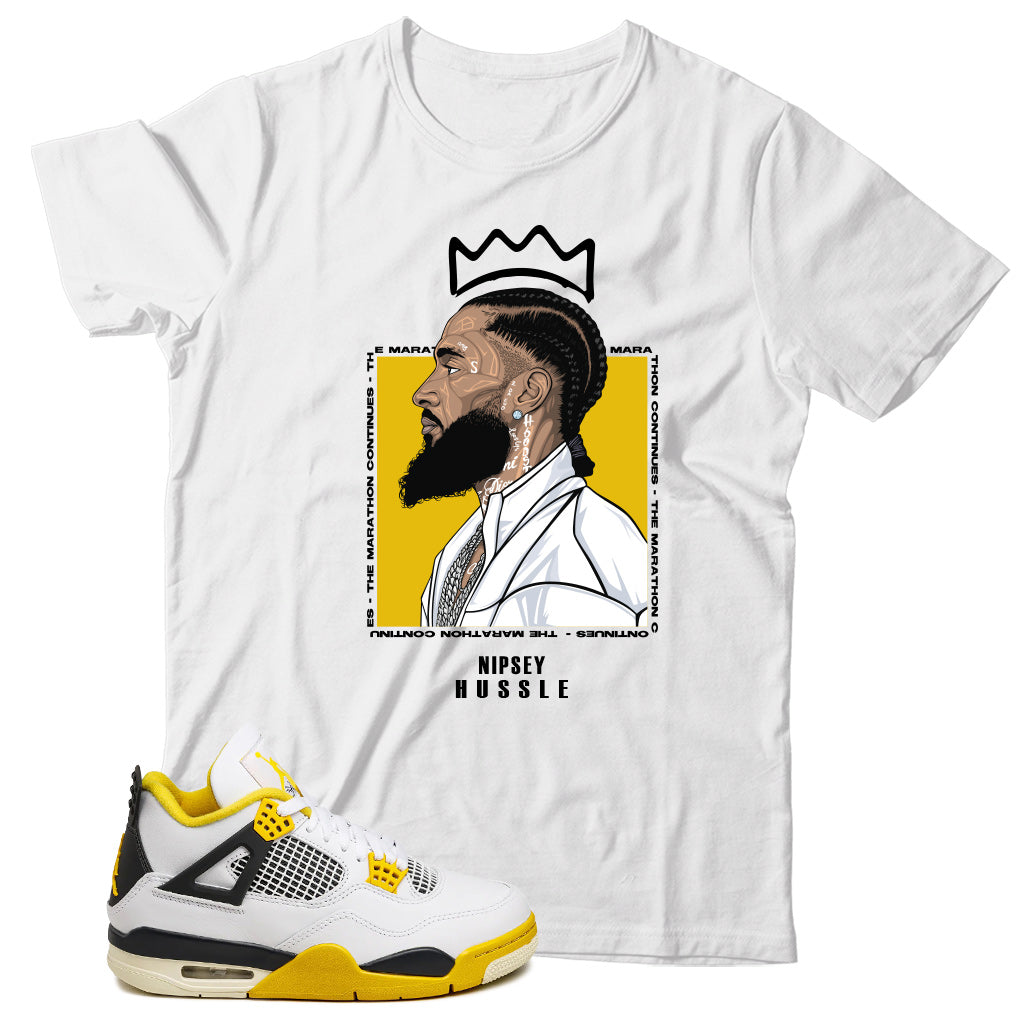 Jordan 4 Vivid Sulfur shirt