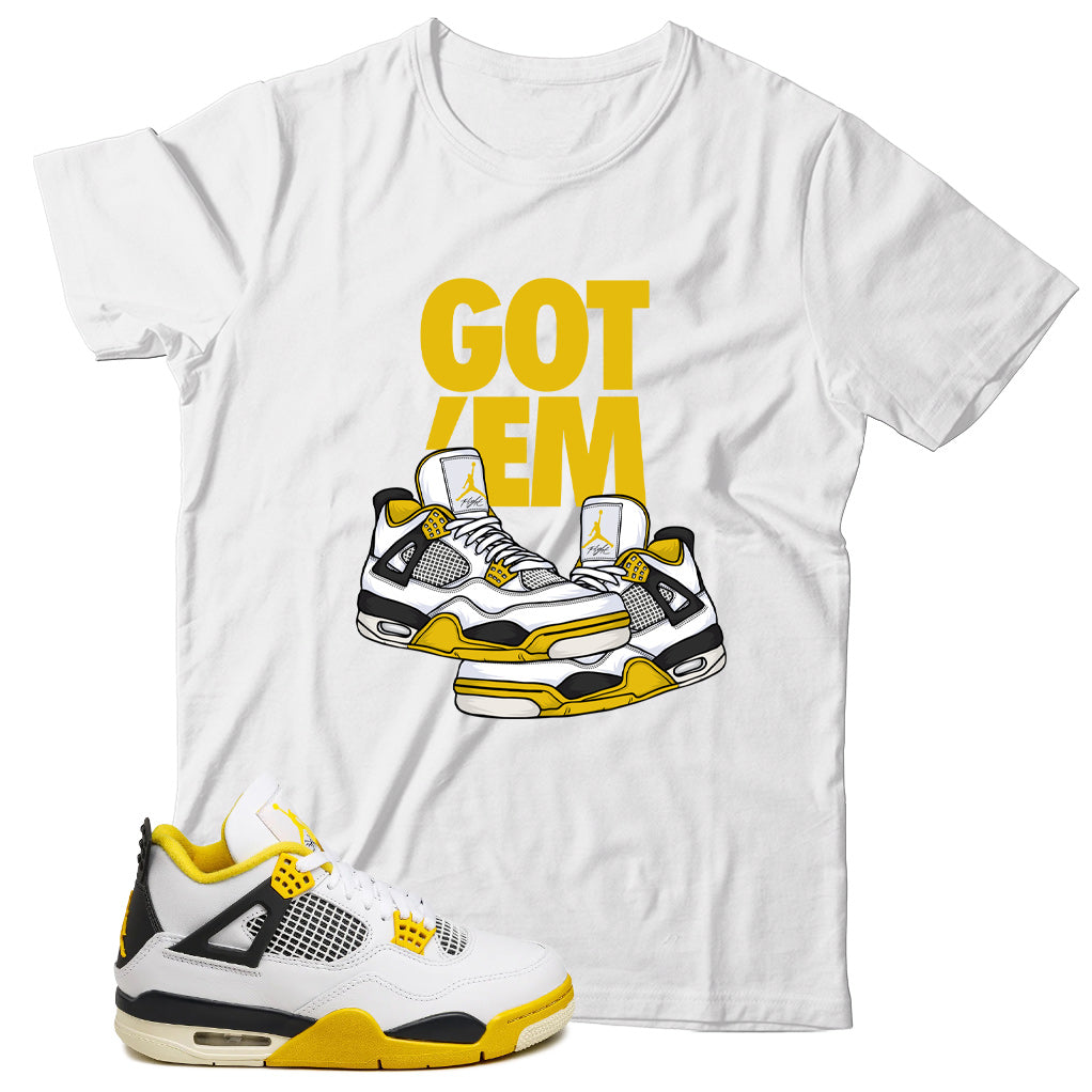 Jordan 4 Vivid Sulfur shirt