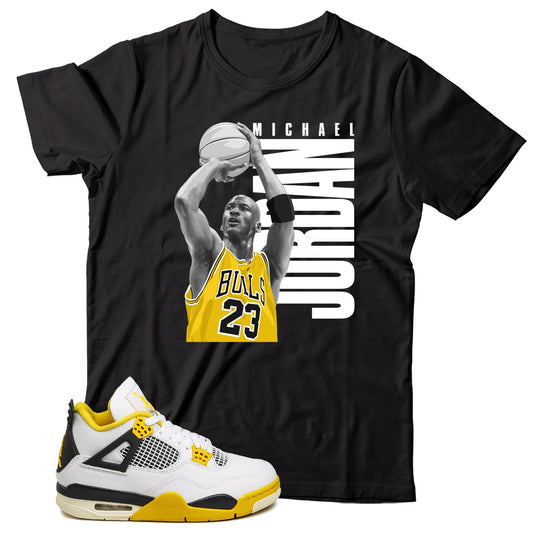 Jordan 4 Vivid Sulfur shirt