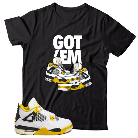 Jordan 4 Vivid Sulfur shirt