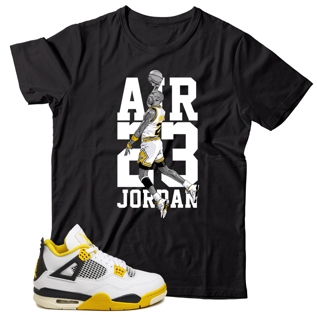 Jordan 4 Vivid Sulfur shirt