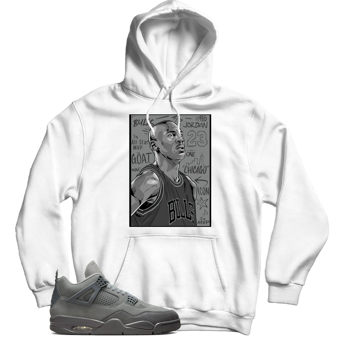 Jordan 4 Wet Cement hoodie