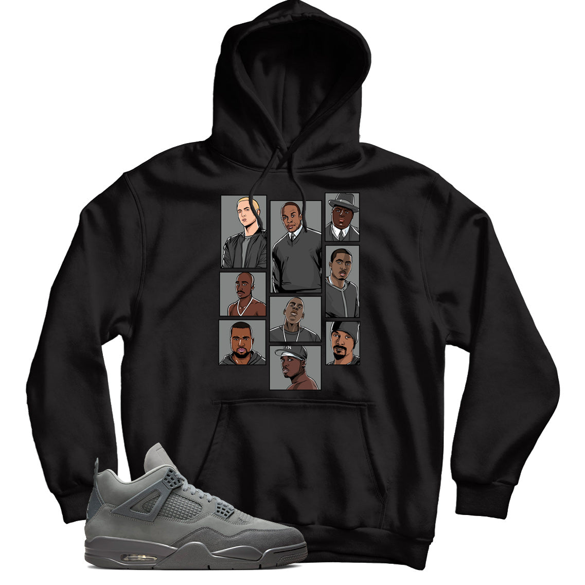 Jordan 4 Wet Cement hoodie