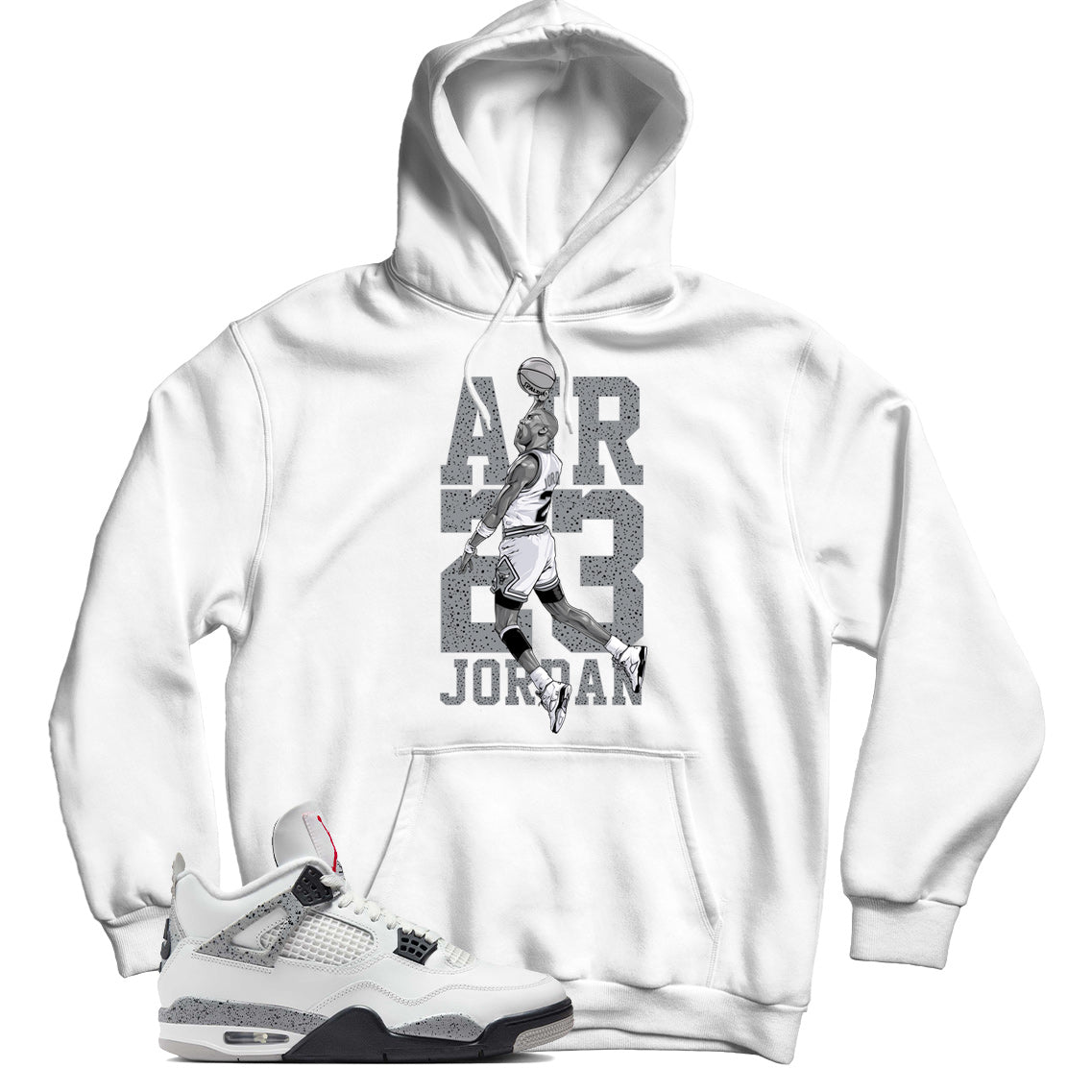 Jordan 4 White Cement hoodie