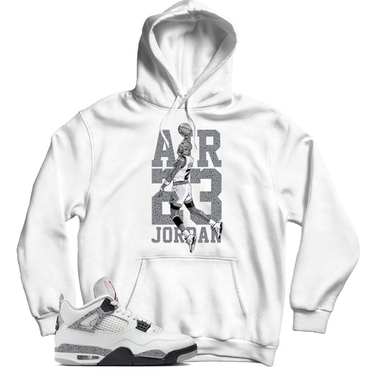 Jordan 4 White Cement hoodie