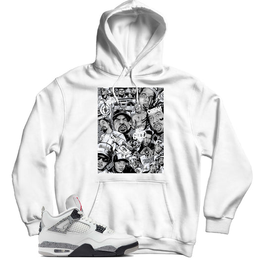 Jordan 4 White Cement hoodie
