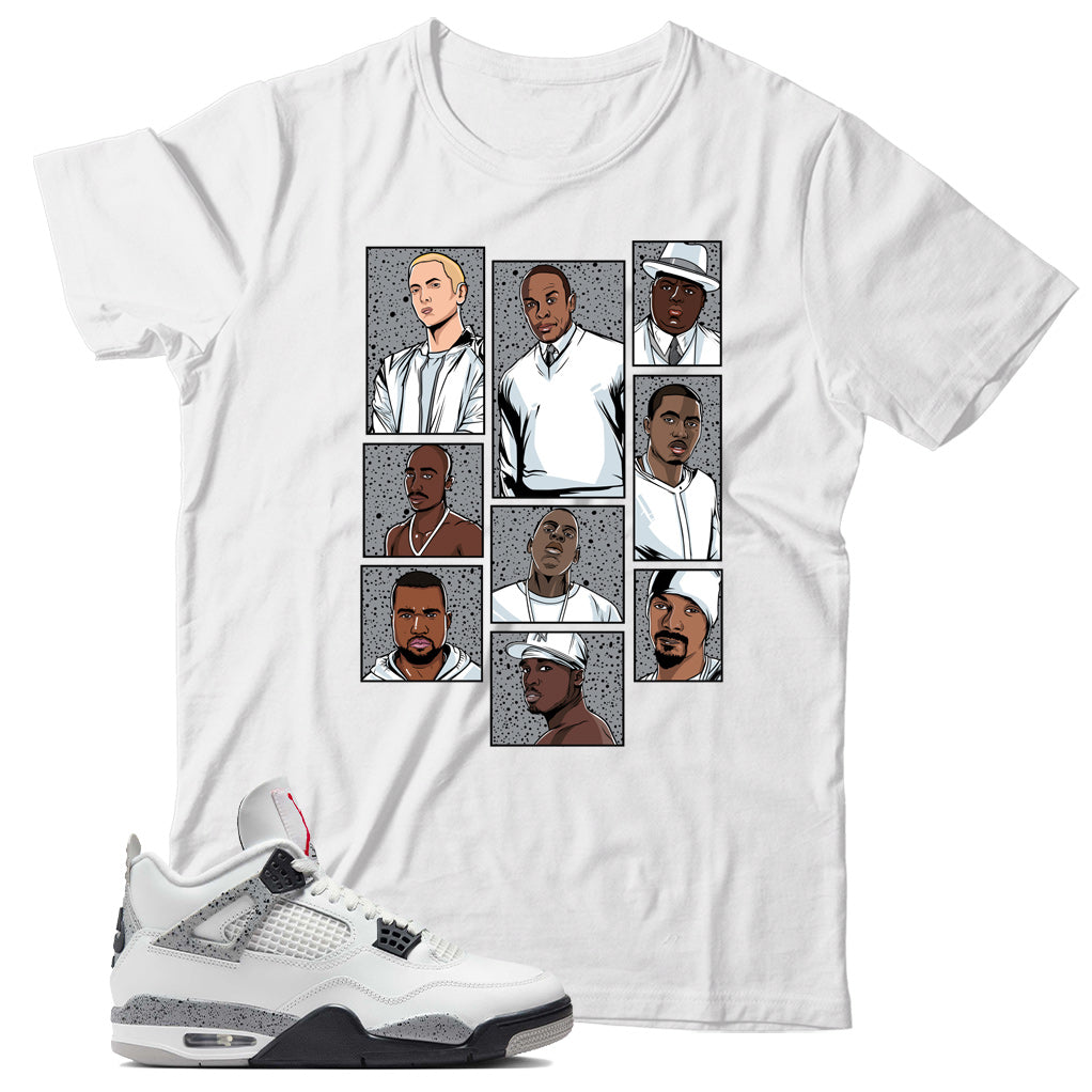 Jordan 4 White Cement shirt