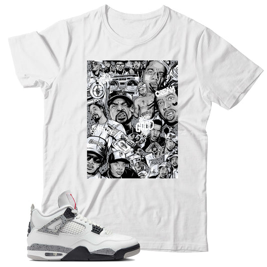 Jordan 4 White Cement shirt