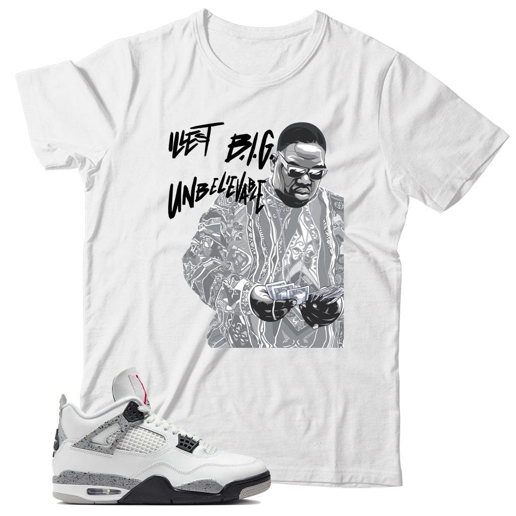 Jordan 4 White Cement shirt