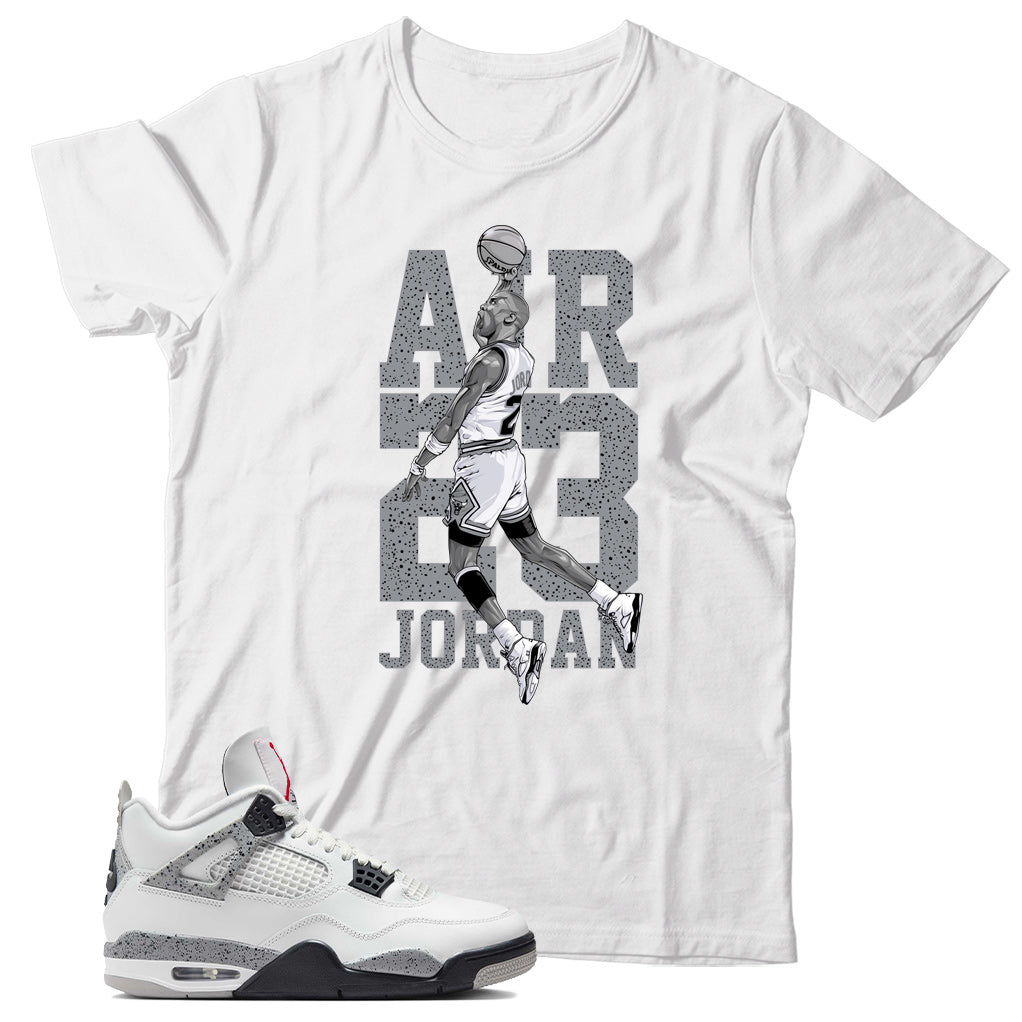 Jordan 4 White Cement shirt