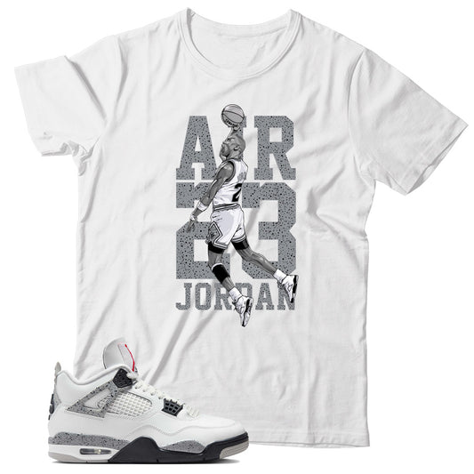 Jordan 4 White Cement shirt