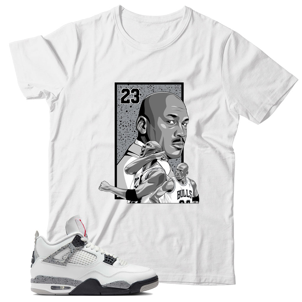 Jordan 4 White Cement shirt