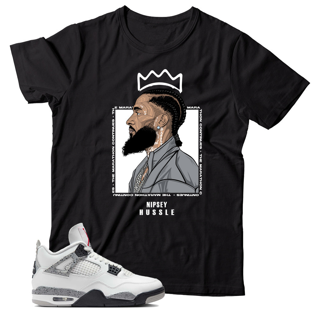 Jordan 4 White Cement shirt