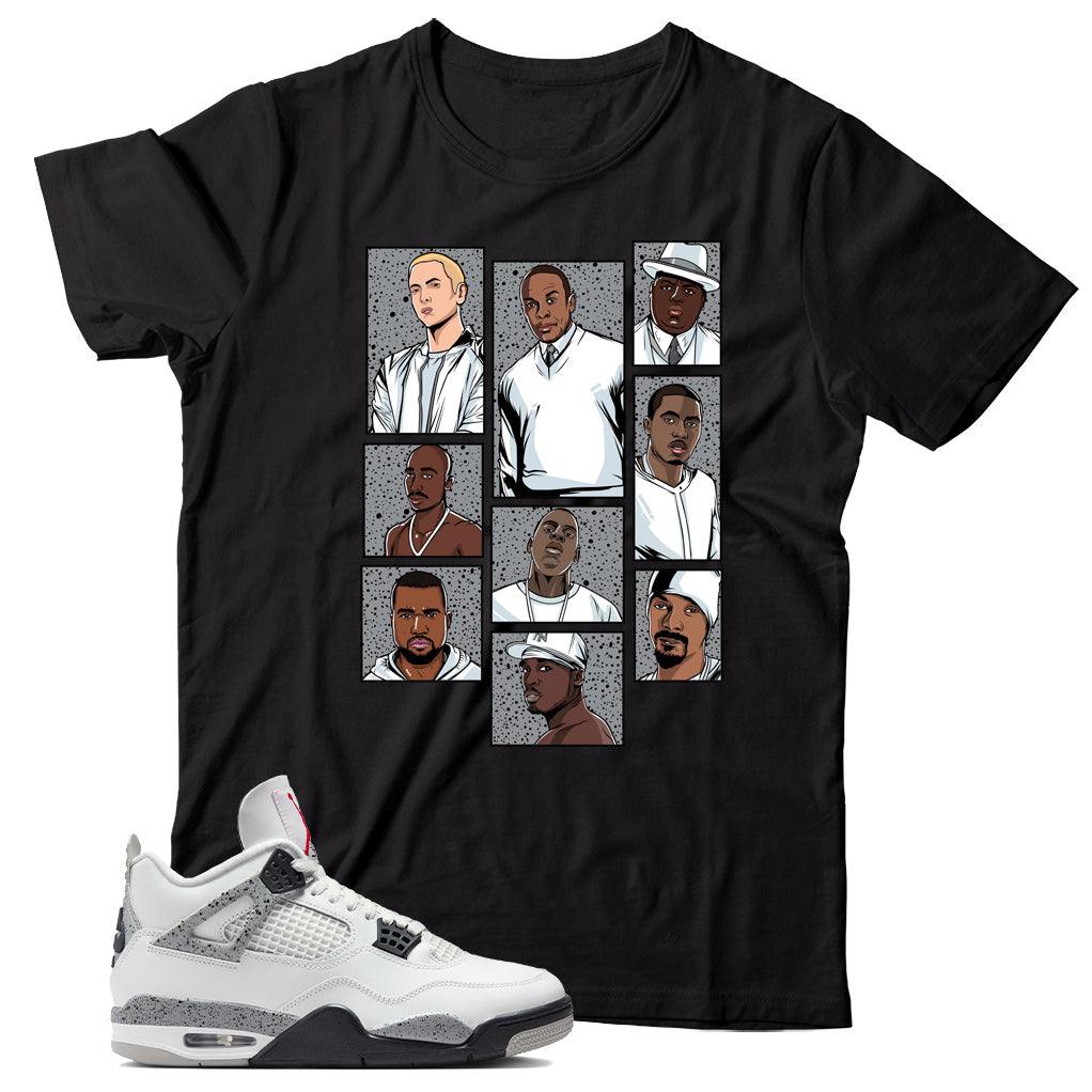 Jordan 4 White Cement shirt