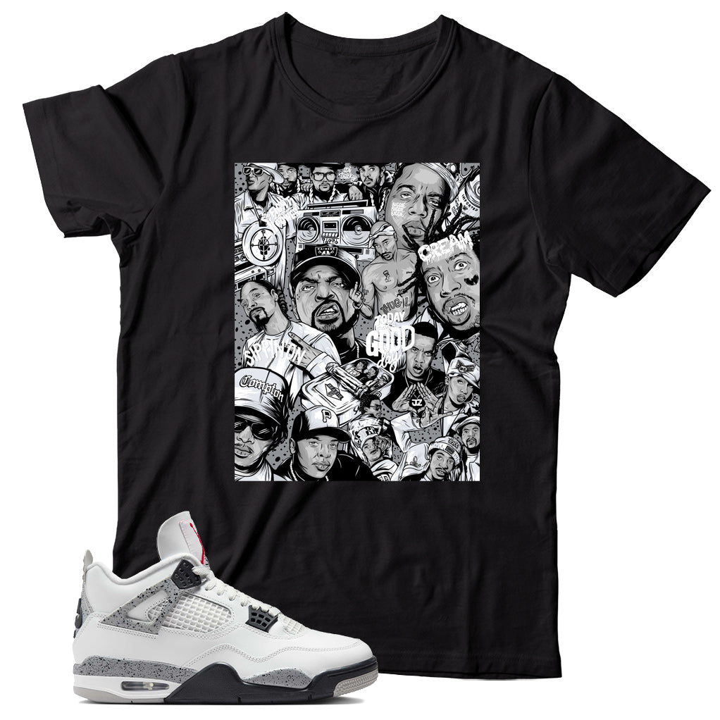 Jordan 4 White Cement shirt