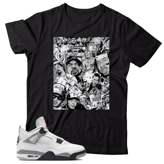 Jordan 4 White Cement shirt