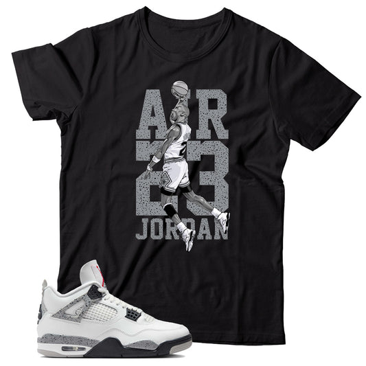 Jordan 4 White Cement shirt