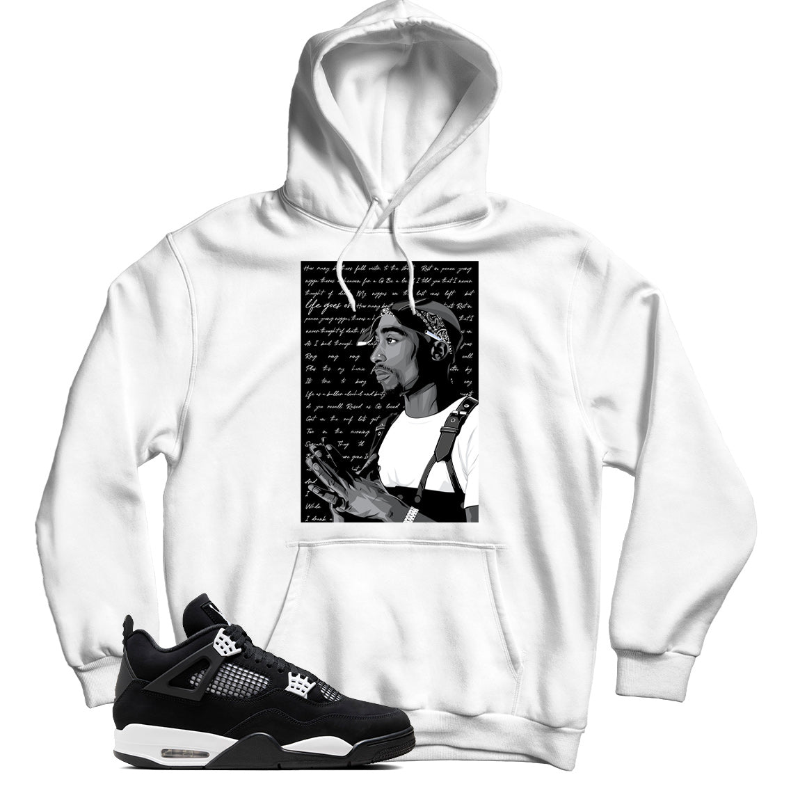 Jordan 4 White Thunder hoodie