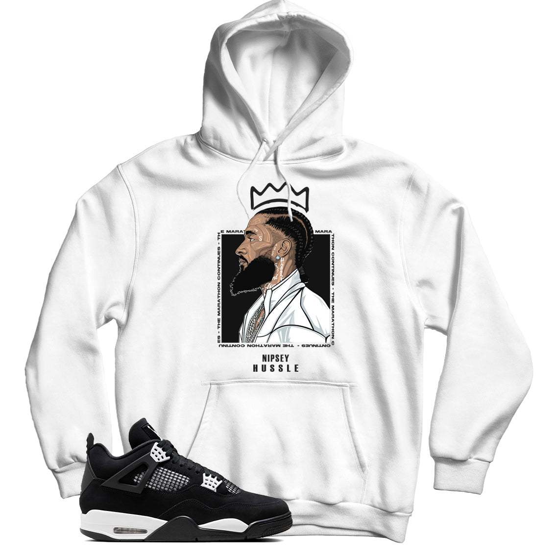 Jordan 4 White Thunder hoodie