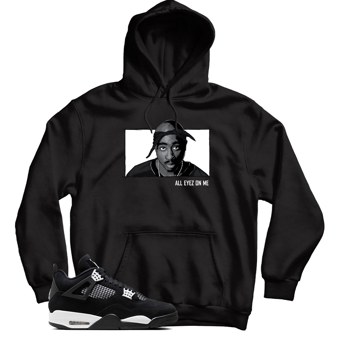 Hoodie Match Jordan 4 White Thunder