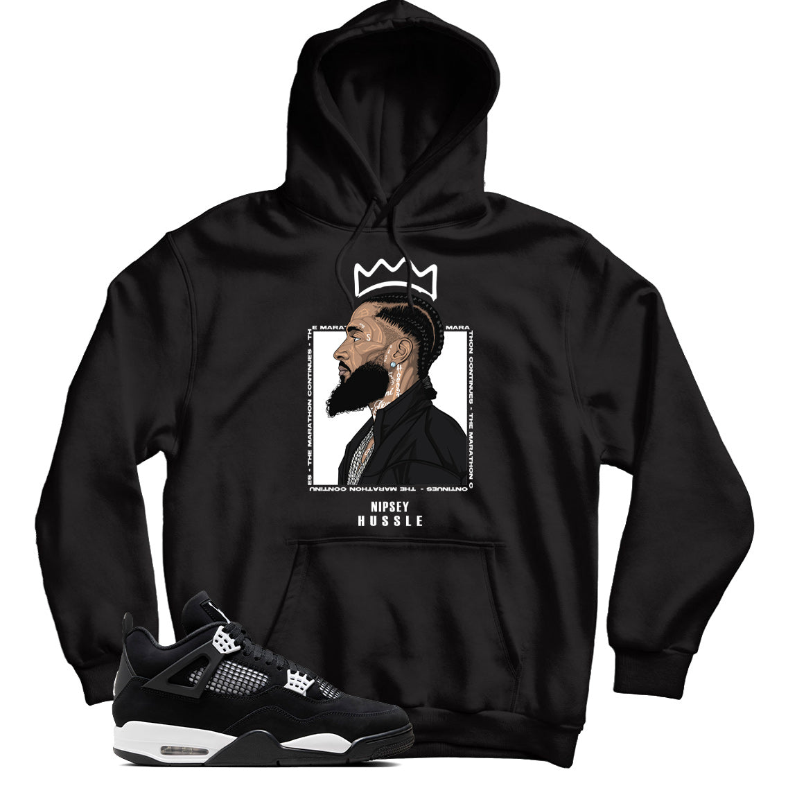 Jordan 4 White Thunder hoodie