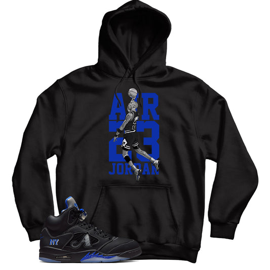 Jordan 5 Awake NY Black hoodie