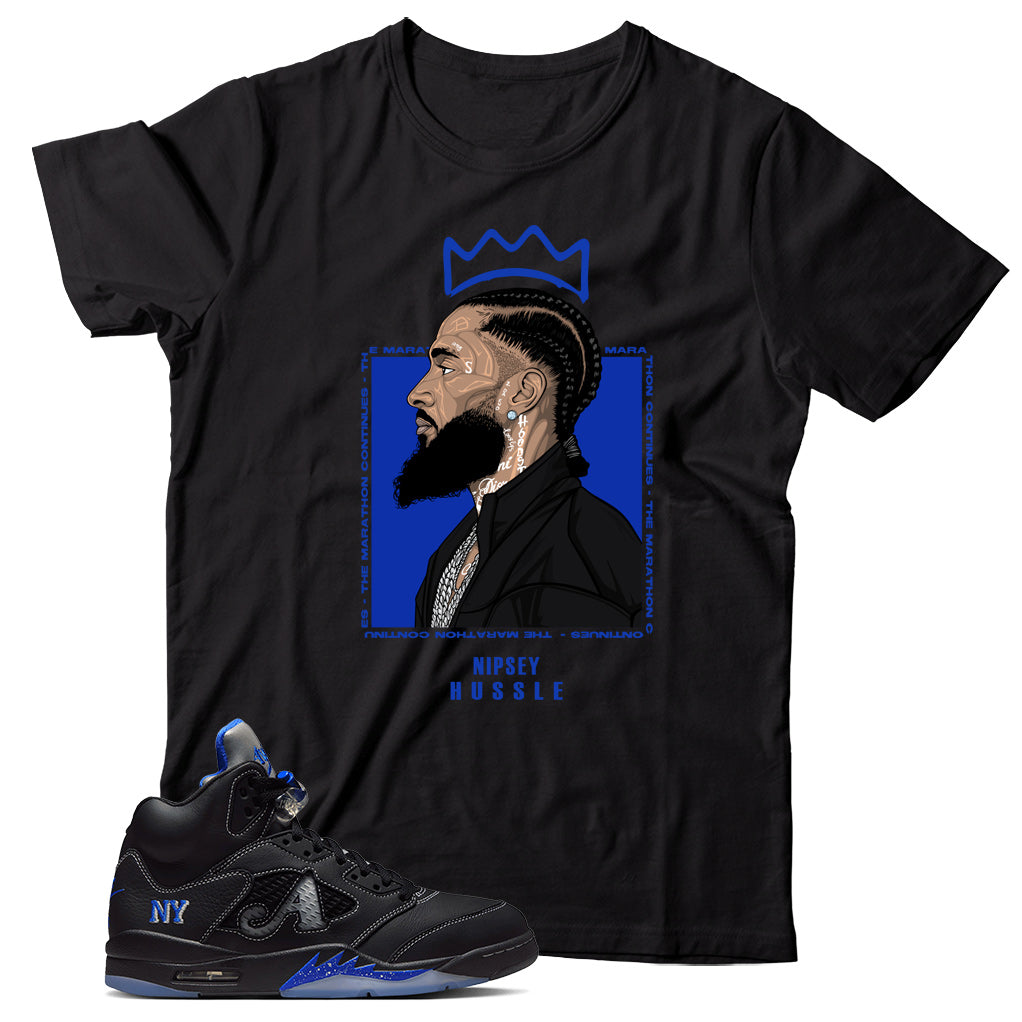 Jordan 5 Awake NY Black shirt