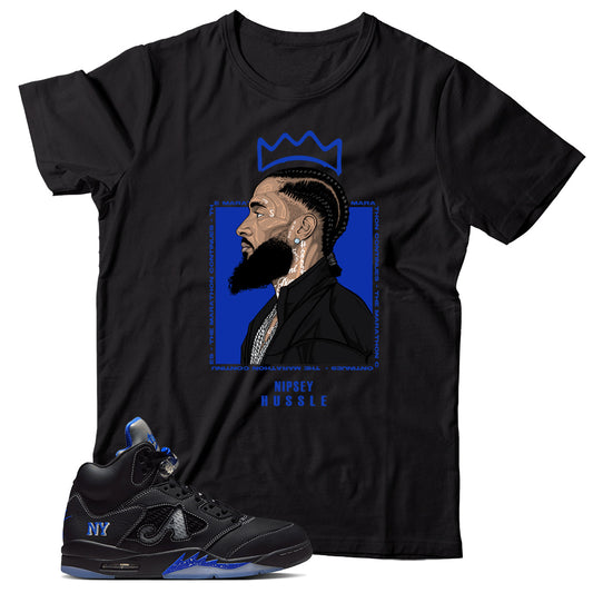 Jordan 5 Awake NY Black shirt
