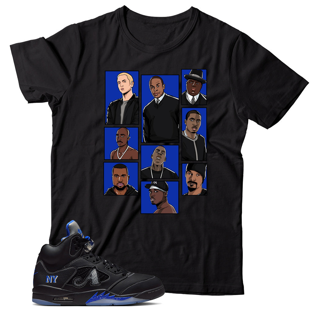 Jordan 5 Awake NY Black shirt