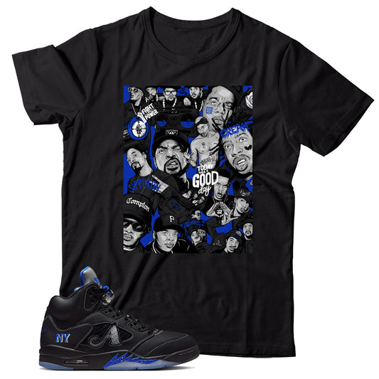 Jordan 5 Awake NY Black shirt