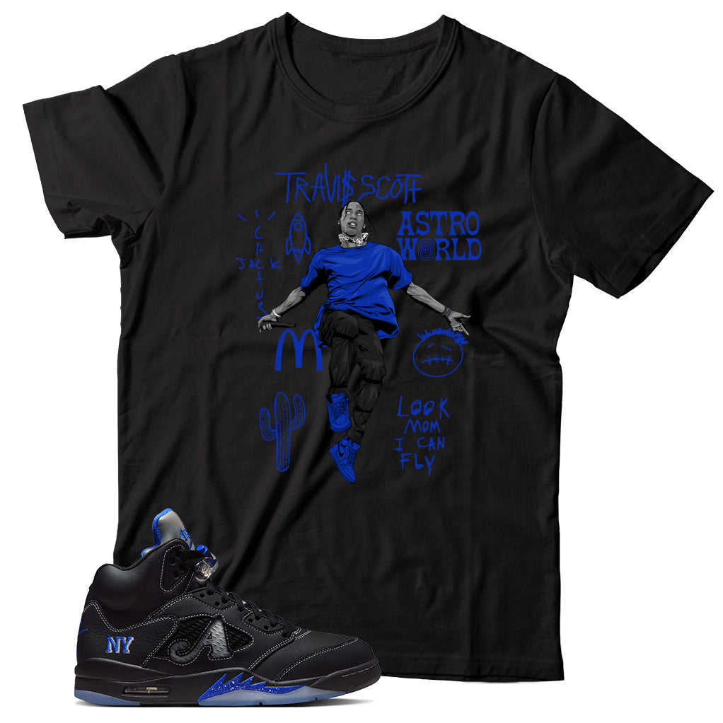 Shirt Match Jordan 5 Awake NY Black