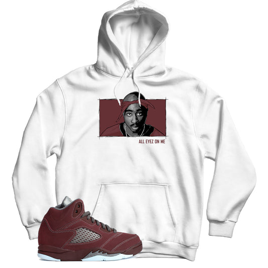 Hoodie Match Jordan 5 Burgundy