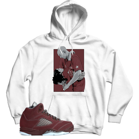 Jordan 5 Burgundy hoodie