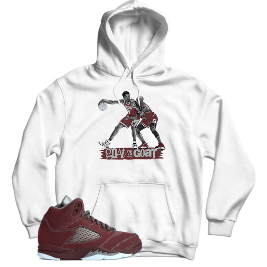 Jordan 5 Burgundy hoodie