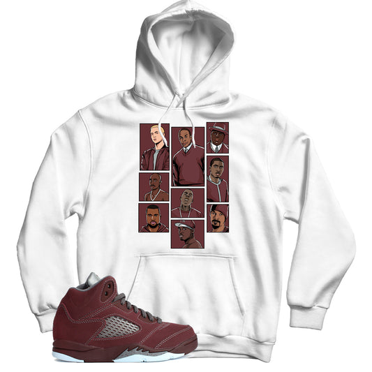 Jordan 5 Burgundy hoodie