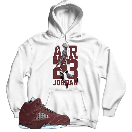 Jordan 5 Burgundy hoodie