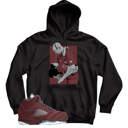 Jordan 5 Burgundy hoodie