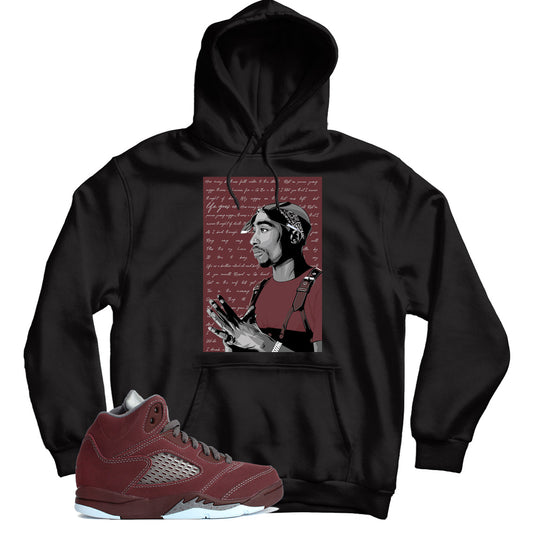 Hoodie Match Jordan 5 Burgundy