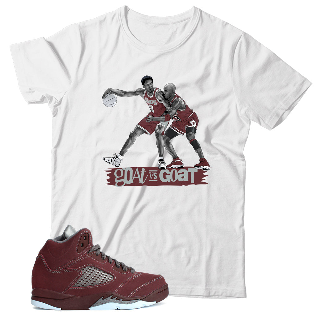 Jordan 5 Burgundy shirt