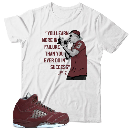 Jordan 5 Burgundy shirt