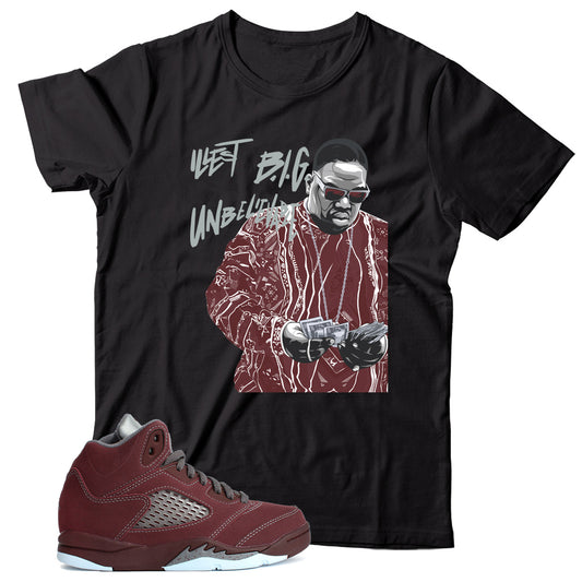 Jordan 5 Burgundy shirt