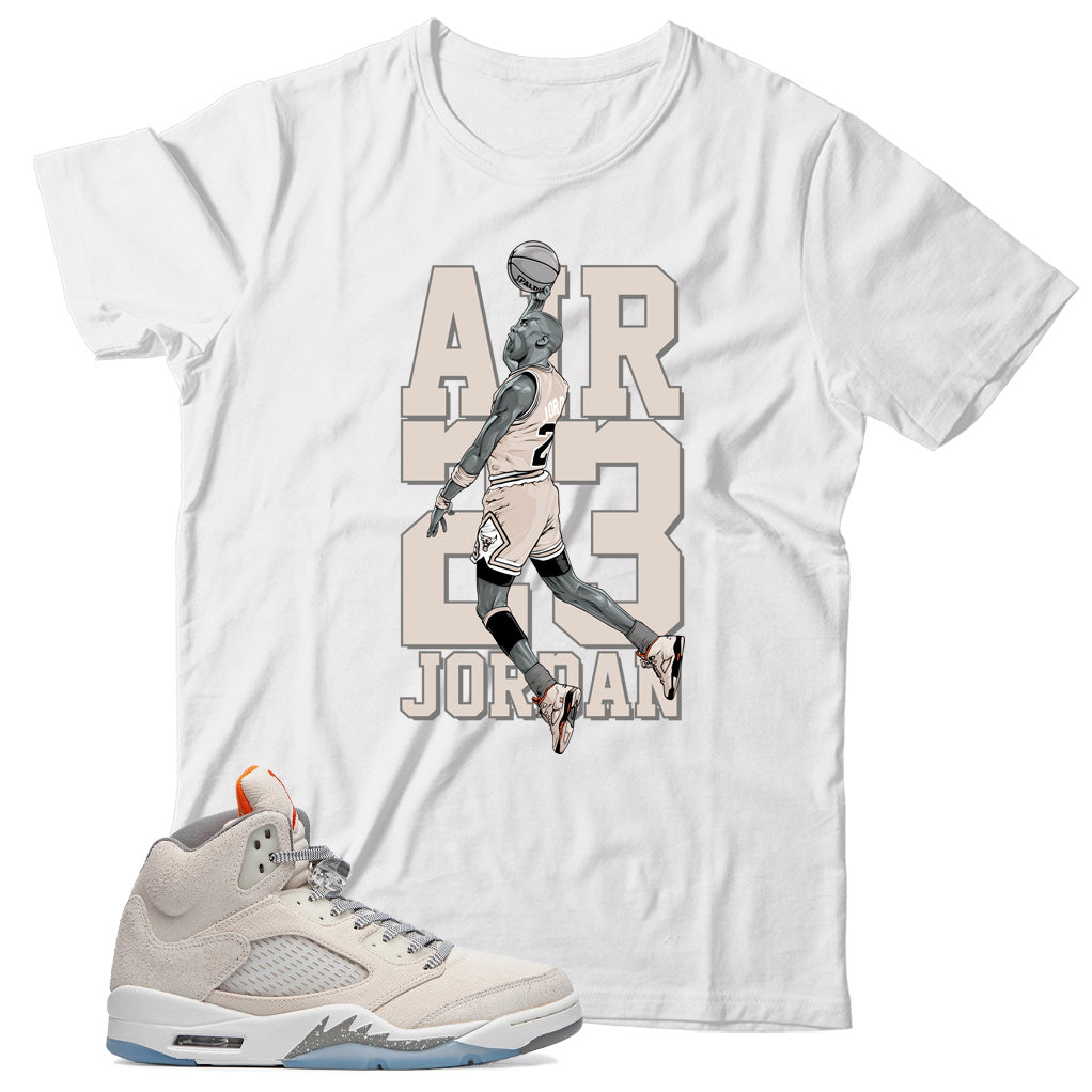 Jordan 5 Craft Light Orewood Brown shirt