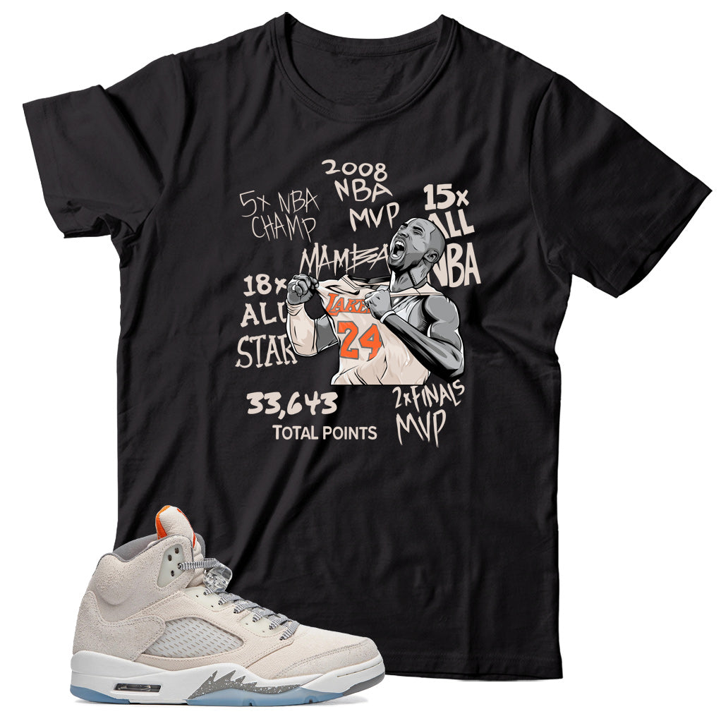 KB T-Shirt Match Jordan 5 Craft Light Orewood Brown