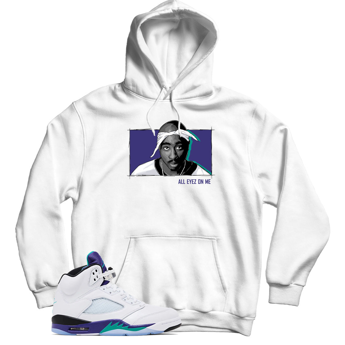 jordan 5 grape hoodie