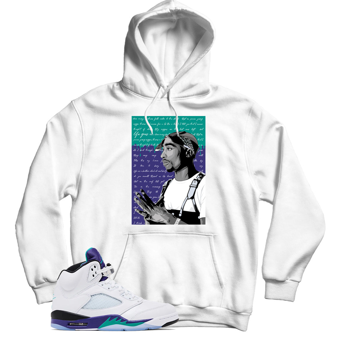 jordan 5 grape hoodie
