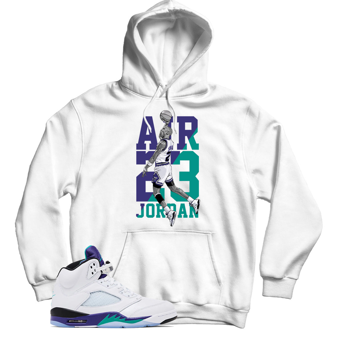 jordan 5 grape hoodie